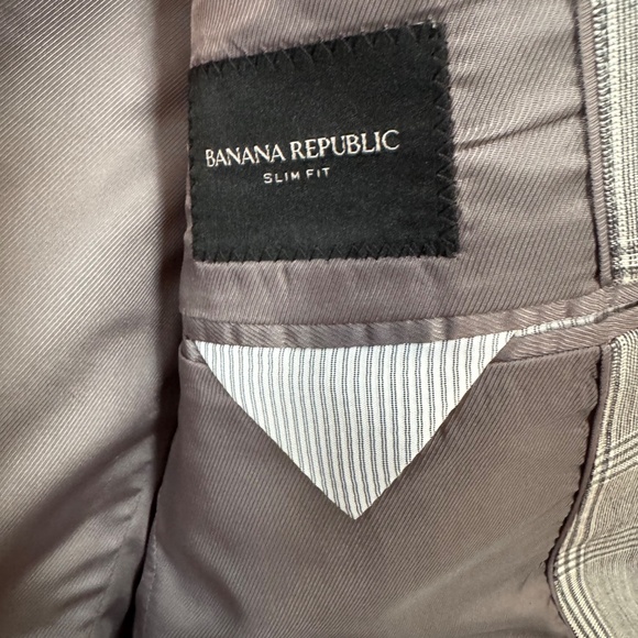 Men’s Plaid Suit Jacket (36R) | Banana Republic - Slim Fit Blazer - Picture 6 of 15